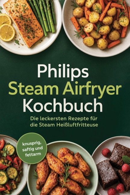 Philips Steam Airfryer Kochbuch: Die leckersten Rezepte für die Steam Heißluftfritteuse - knusprig, saftig und fettarm - Johanna Stegemann