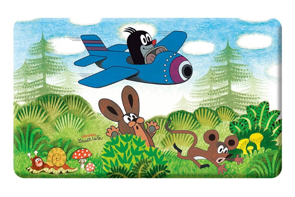 Trötsch Der kleine Maulwurf Frühstücksbrettchen Flugzeug - 