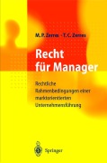Cover-Bild zum Titel 'Recht für Manager' von 'Michael P. Zerres, Thomas C. Zerres'