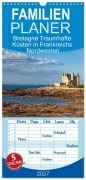 Cover-Bild zum Titel 'Familienplaner 2027 - Bretagne Traumhafte Küsten in Frankreichs Nordwesten mit 5 Spalten (Wandkalender, 21 x 45 cm) CALVENDO' von 'Etienne Benoît'