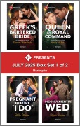 Cover-Bild zum Titel 'Harlequin Presents July 2025 - Box Set 1 of 2' von 'Sharon Kendrick, Annie West, Bella Mason, Pippa Roscoe'