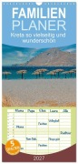 Cover-Bild zum Titel 'Familienplaner 2027 - Kreta so vielseitig und wunderschön mit 5 Spalten (Wandkalender, 21 x 45 cm) CALVENDO' von 'Sarnade Sarnade'
