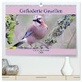 Gefiederte Gesellen - Vögel aus Wald und Garten (hochwertiger Premium Wandkalender 2024 DIN A2 quer), Kunstdruck in Hochglanz - Arno Klatt