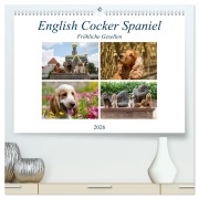 Cover-Bild zum Titel 'English Cocker Spaniel - Fröhliche Gesellen (hochwertiger Premium Wandkalender 2026 DIN A2 quer), Kunstdruck in Hochglanz' von 'Fotodesign Verena Scholze'