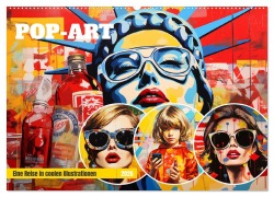 Cover-Bild zum Titel 'Pop-Art. Eine Reise in coolen Illustrationen (Wandkalender 2026 DIN A2 quer), CALVENDO Monatskalender' von 'Rose Hurley'