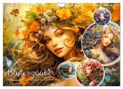 Cover-Bild zum Titel 'Blütenzauber - Farbenfrohe Illustrationen der Göttin Flora (Wandkalender 2026 DIN A4 quer), CALVENDO Monatskalender' von 'Anja Frost'