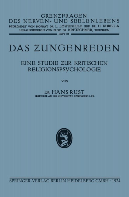 Das Zungenreden - Hans Rust