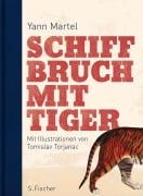 Cover-Bild zum Titel 'Schiffbruch mit Tiger' von 'Yann Martel'