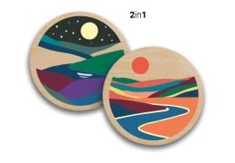 Cover-Bild zum Titel 'CreArt, Malen nach Zahlen Wooden - Fluss der Natur' von ''