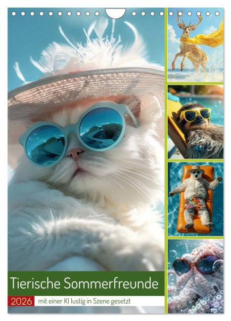 Tierische Sommerfreunde (Wandkalender 2026 DIN A4 hoch), CALVENDO Monatskalender - Steffen Gierok-Latniak