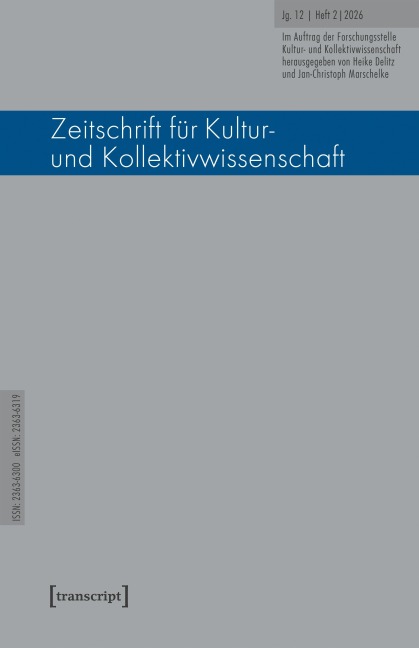Zeitschrift für Kultur- und Kollektivwissenschaft - 