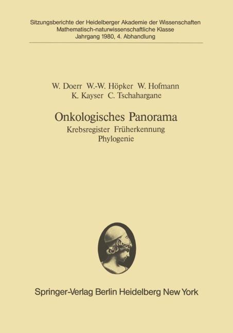 Onkologisches Panorama - W. Doerr, W. -W. Höpker, C. Tschahargane, K. Kayser, Werner Hofmann