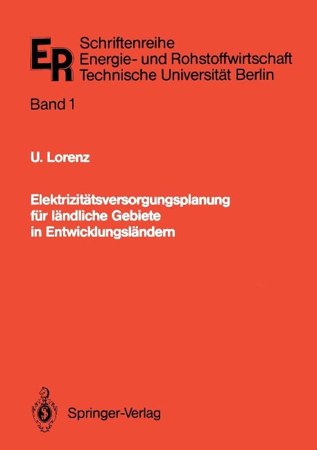 Elektrizitätsversorgungsplanung für ländliche Gebiete in Entwicklungsländern - Ulrich Lorenz