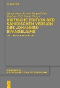 Cover-Bild zum Titel 'Kritische Edition der sahidischen Version des Johannesevangeliums' von ''
