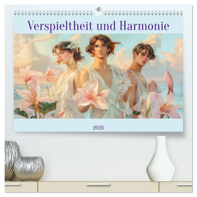 Verspieltheit und Harmonie (hochwertiger Premium Wandkalender 2026 DIN A2 quer), Kunstdruck in Hochglanz - Liselotte Brunner-Klaus
