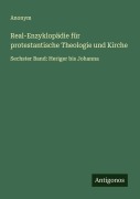 Cover-Bild zum Titel 'Real-Enzyklopädie für protestantische Theologie und Kirche' von 'Anonym'