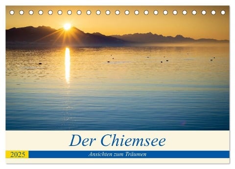 Der Chiemsee - Ansichten zum Träumen (Tischkalender 2025 DIN A5 quer), CALVENDO Monatskalender - Martin Wasilewski