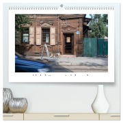 Holzhäuser in Irkutsk (hochwertiger Premium Wandkalender 2026 DIN A2 quer), Kunstdruck in Hochglanz - Lucy M. Laube
