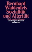 Cover-Bild zum Titel 'Sozialität und Alterität' von 'Bernhard Waldenfels'