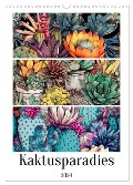 Kaktusparadies (Wandkalender 2024 DIN A3 hoch), CALVENDO Monatskalender - Justyna Jaszke JBJart