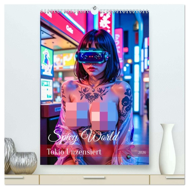 Spicy World - Tokio Unzensiert (hochwertiger Premium Wandkalender 2026 DIN A2 hoch), Kunstdruck in Hochglanz - Sell Pixs:Sell