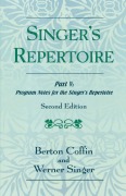 Cover-Bild zum Titel 'The Singer's Repertoire, Part V' von 'Berton Coffin, Werner Singer'