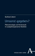 Cover-Bild zum Titel 'Umsonst "gegeben"?' von 'Burkhard Liebsch'
