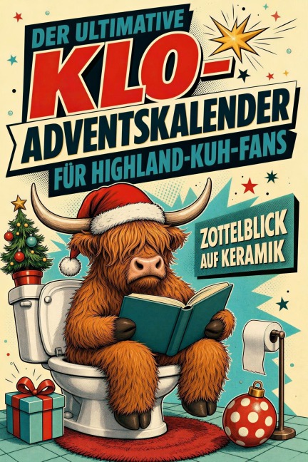 Der ultimative Klo-Adventskalender für Highland-Kuh-Fans - Finn Schubert