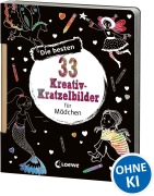 Cover-Bild zum Titel 'Die besten 33 Kreativ-Kratzelbilder für Mädchen' von ''