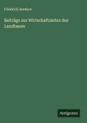 Cover-Bild zum Titel 'Beiträge zur Wirtschaftslehre des Landbaues' von 'Friedrich Aereboe'