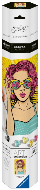 CreArt Canvas Leinwand - Lady in Pink (PopArt) - 