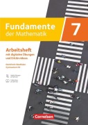 Cover-Bild zum Titel 'Fundamente der Mathematik 7. Schuljahr - Nordrhein-Westfalen - Arbeitsheft zum Schulbuch mit Erklärfilmen und digitalen Übungen' von ''