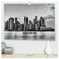 Singapur - Impressionen in schwarz - weiss (hochwertiger Premium Wandkalender 2025 DIN A2 quer), Kunstdruck in Hochglanz - Ralf Wittstock