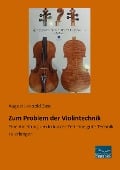 Zum Problem der Violintechnik - August Leopold Sass