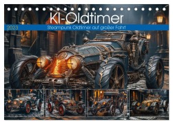 Cover-Bild zum Titel 'KI-Oldtimer (Tischkalender 2026 DIN A5 quer), CALVENDO Monatskalender' von 'Steffen Gierok-Latniak'