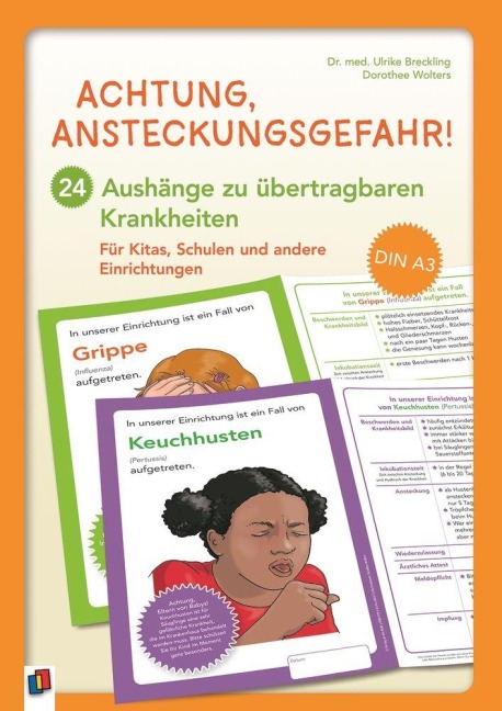 Achtung, Ansteckungsgefahr! - 24 Aushänge zu übertragbaren Krankheiten - Ulrike Breckling