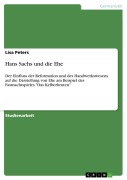Cover-Bild zum Titel 'Hans Sachs und die Ehe' von 'Lisa Peters'