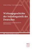 Cover-Bild zum Titel 'Wirkungsgeschichte der Soziolinguistik des Deutschen' von ''