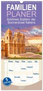 Cover-Bild zum Titel 'Familienplaner 2027 - Schönes Sizilien: die Sonneninsel Italiens mit 5 Spalten (Wandkalender, 21 x 45 cm) CALVENDO' von 'Calvendo Calvendo'