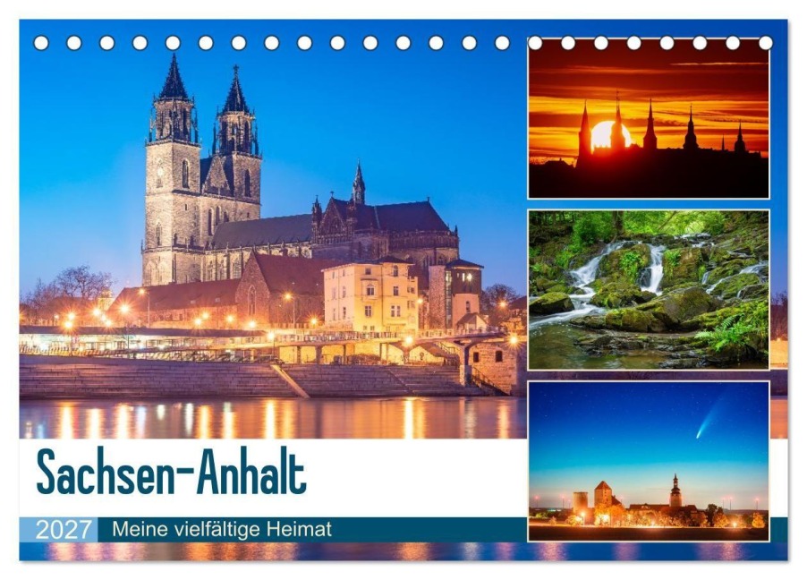 Sachsen-Anhalt - Meine vielfältige Heimat (Tischkalender 2027 DIN A5 quer), CALVENDO Monatskalender - Martin Wasilewski