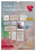 Jahr der Dankbarkeit ¿ Scrapbooking-Kalender (Wandkalender 2025 DIN A3 hoch), CALVENDO Monatskalender - Ulrike Gruch