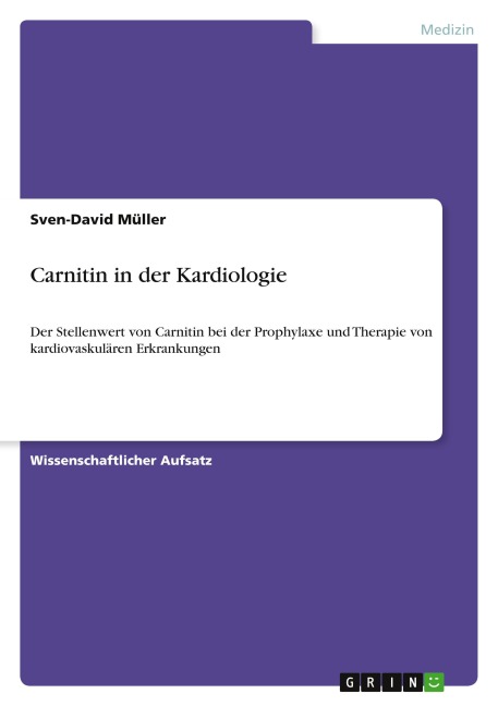 Carnitin in der Kardiologie - Sven-David Müller