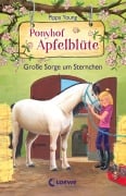 Cover-Bild zum Titel 'Ponyhof Apfelblüte (Band 18) - Große Sorge um Sternchen' von 'Pippa Young'