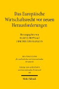 Cover-Bild zum Titel 'Das Europäische Wirtschaftsrecht vor neuen Herausforderungen' von ''