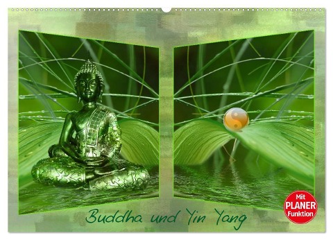 Buddha und Yin Yang (Wandkalender 2025 DIN A2 quer), CALVENDO Monatskalender - Claudia Burlager