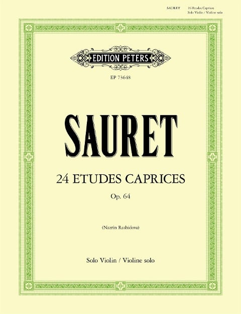 24 Etudes Caprices op. 64 for Solo Violin - Émile Sauret