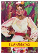 Cover-Bild zum Titel 'FLAMENCAS (Wandkalender 2026 DIN A4 hoch), CALVENDO Monatskalender' von 'Uschi Felix'