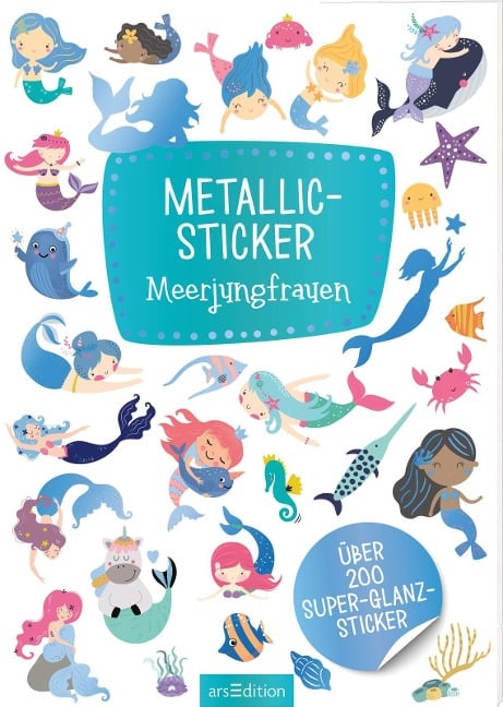 Metallic-Sticker - Meerjungfrauen - 