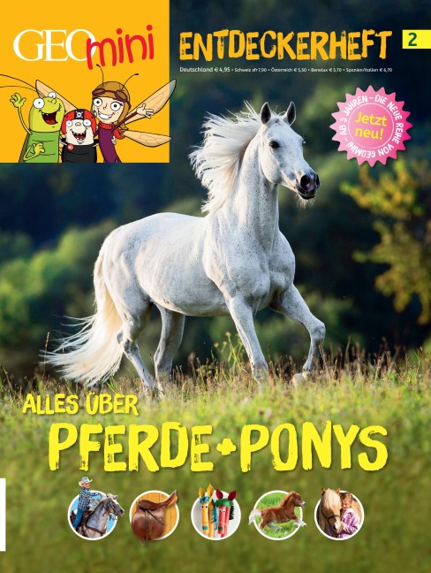 GEO mini Entdeckerheft 2/2016 - Alles über Pferde + Ponys - Rosa Wetscher