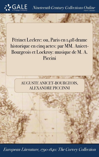 Périnet Leclerc - Auguste Anicet-Bourgeois, Alexandre Piccinni